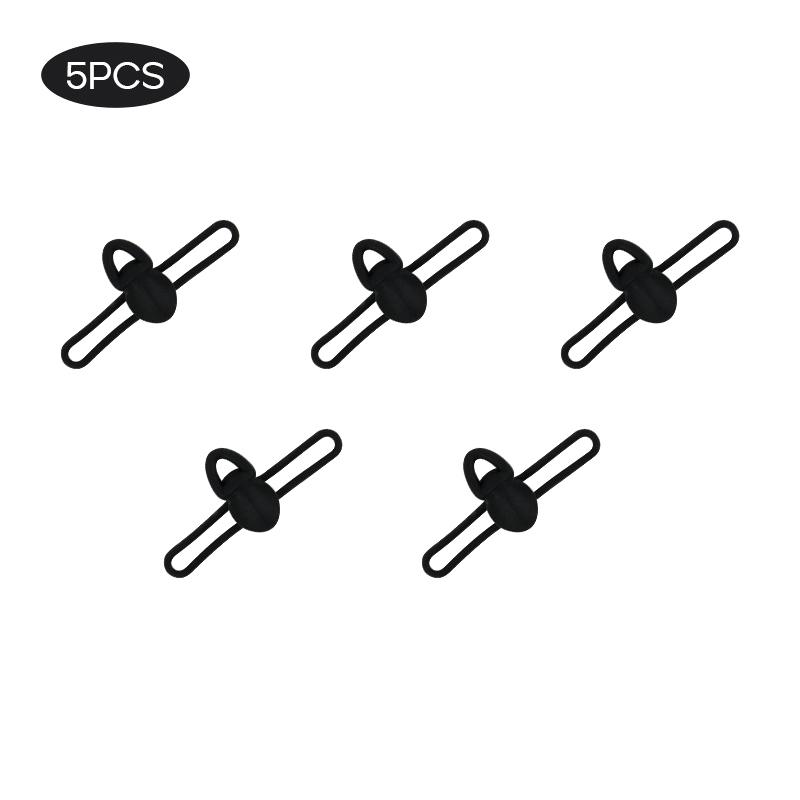 5Pcs Lure Hook Keeper High Elastic Silicone Bait Hook Holder Mini Lure Holder Jig Hooks Safe Keeping For Fishing Rod