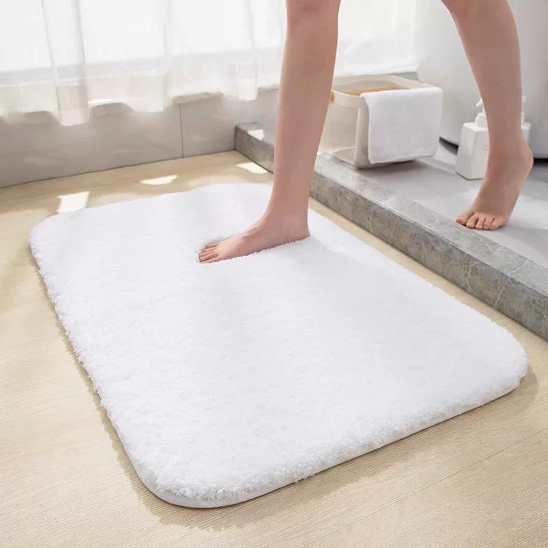 Japanese-Style Bathroom Floor Mat, Absorbent Door Mat, Quick-Dry Foot Mat, Non-Slip Toilet Carpet, Restroom Mat