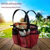 Foldable Mesh Toiletry Tote: Portable Shower and Swimming Storage Basket