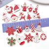 Christmas Series Accessories Pendant Handmade Diy Bracelet Necklace Keychain Earring Pendant Santa Claus Reindeer Snowflakes