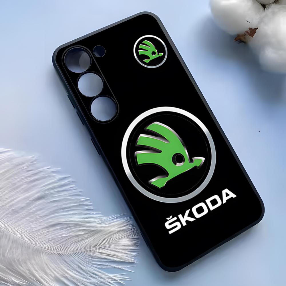 Design Super Mașină - Husă Telefon Skoda Pentru Samsung S25 Ultra S24 S23 S22 S21 S20 Plus Fe Galaxy A54 A53 A34 A25 Husă Silicon