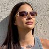 Europen Retro Narrow Frame Sunglasses With Uv400 Protection For Outdoor Activities And Parties