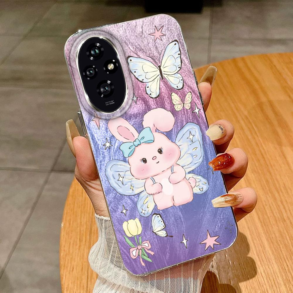 Gradient Colorful Pueple Butterfly For Huawei Honor 200 400 Lite X9a X9c X8a Magic5 Lite Cases Cover Phone Case Fundas Silicone Soft TPU Bumper