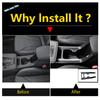 ABS Carbon Fiber Look Center Gear Front Water Cup Holder Storage Box Cover Trim For Toyota Corolla Cross 2026 2027 Accessories