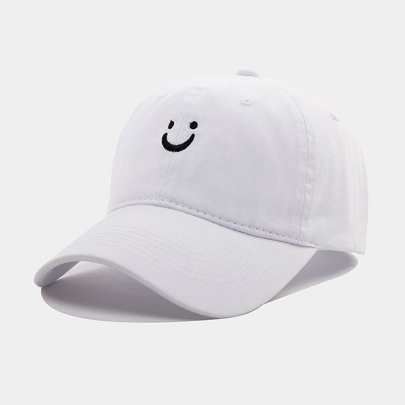 Emoji Face Washable Cotton Baseball Cap With Sun Protection For Casual Men Women