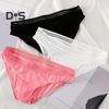 Men Briefs Mid-rise High Elasticity Tight Fit Breathable Panties Solid Color Mesh Stitching Sexy Underwear Daily Wear