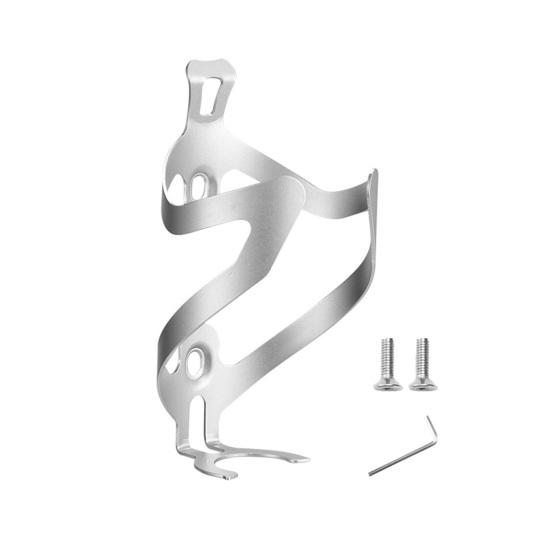 

Bicycle Water Bottle Cage Lightweight Aluminum Alloy Universal MTB Mountain Road Bike Cup Holder Mount Bracket Cycling Accessories срібний