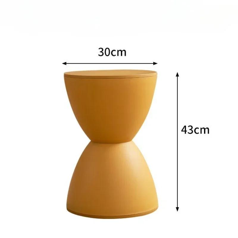 Nordic Style Footstool Creative Change Shoe Round Tea Table Multi-color Thickened Fashion Thickened Plastic Round Stool
