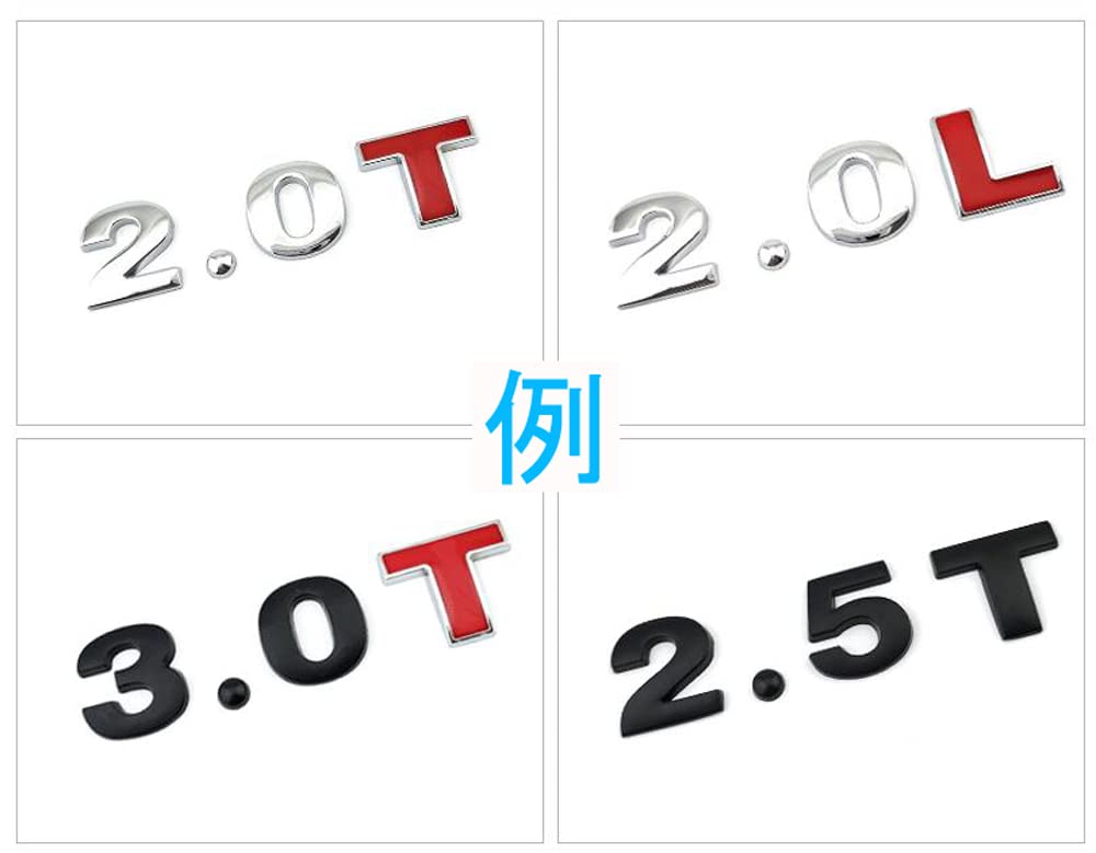 LUMIMAN 3D 3D Molded Emblem Sticker Alphabet Numbers Letters Dots Car Metal Zinc Alloy Decoration (0 (Zero), Silver)