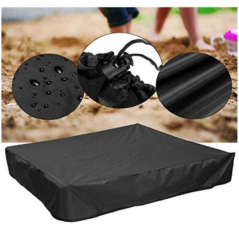 Children's Playground Sandpit Cover Waterproof Sandbox Cover Dustproof  Weather-Resistant Protection 150*150*20cm Dust Covers