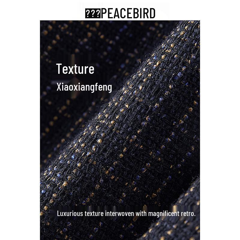 PEACEBIRD Men's Textured Color-block Casual Jacket