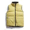In-Stock Men's & Women's Double-Sided Thickened Down Cotton Vest with Stand-up Collar - Warm, Trendy, Casual for Autumn/Winter