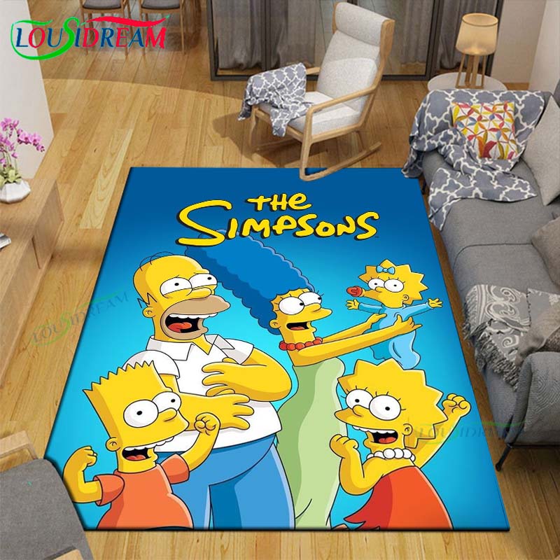 Hot Cartoon TV Role Printed Carpet Outdoor Rug Area Rug Non-slip Carpet Bedroom Decor Carpet for The-A-Simpsons Room Gift