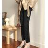 2022 Autumn Winter Jeans Korean stytle Women High Waist Jean Retro Design Slim Flare Denim Trousers Elegant Harajuku All-match