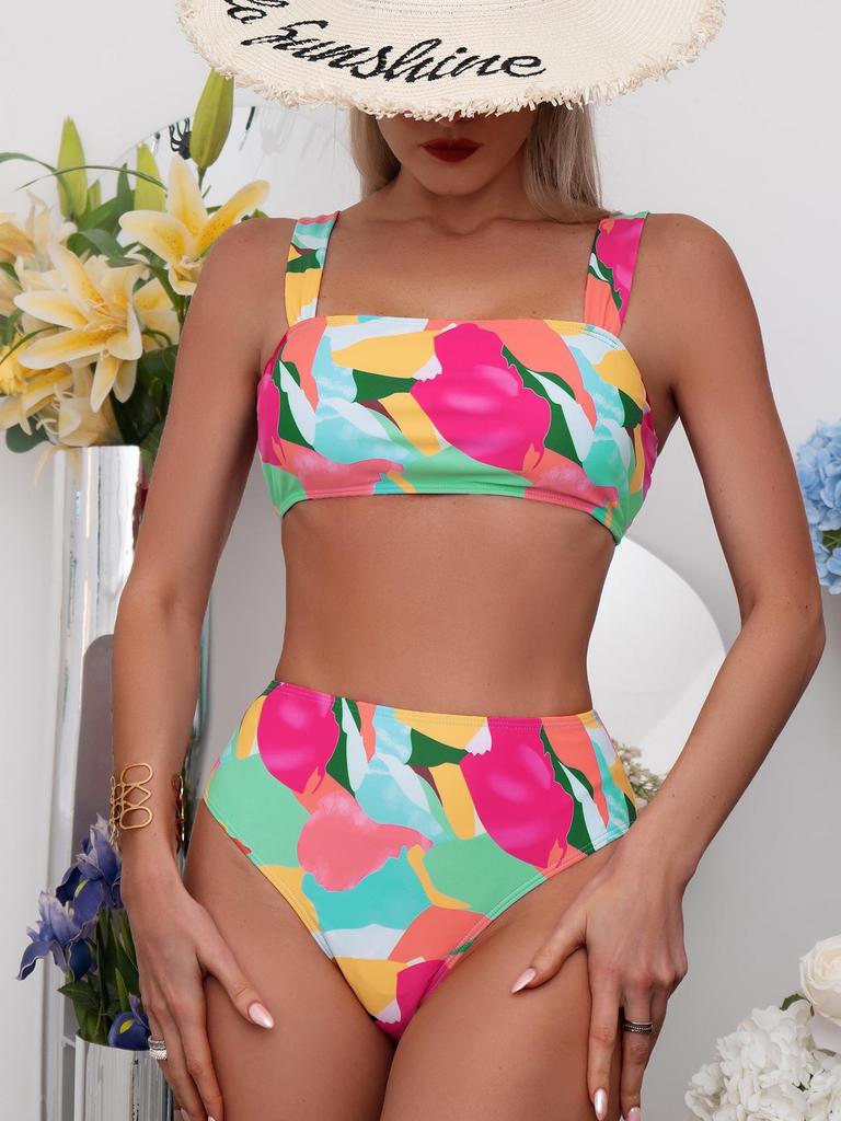 2023 Summer Women's Multi-color High-waist Sexy Bikini Swimsuit