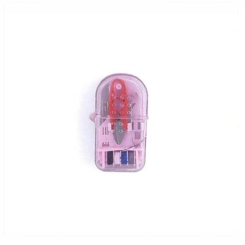 1 Set Mini Portable Travel Sewing Kit Thread Needle Embroidery Stitching Thimble Diy Craft Storage Box
