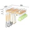 Multi-Functional Hanging Storage Rack for Pot Lids and Cutting Boards with Non-Punching Installation