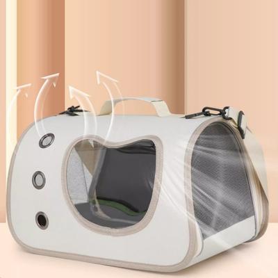 Pet Shoulder Crossbody Bag Breathable and Portable Pet Outing Cat Dog Backpack Outdoor Travel Handbag Foldable Outing Pet Bag