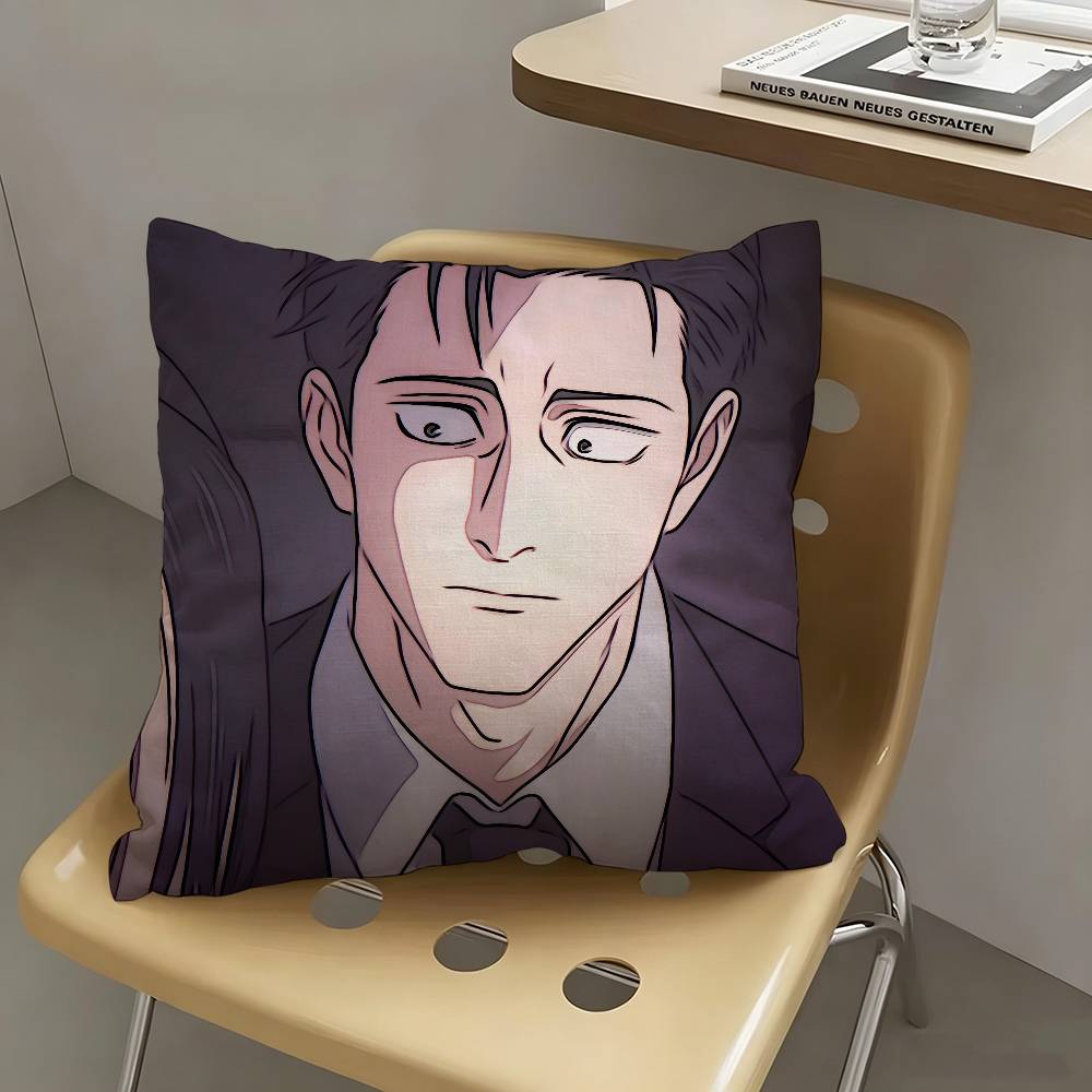 1pc The Strongest Lawyer Rampage Hiromi Higuruma Pillow Case Fashion Square Pillowcase Bedroom Sofa Room Ins Decoration Leisure