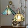 Handcrafted Japanese-Style Vintage Stained Glass Bedside & Restaurant Chandelier