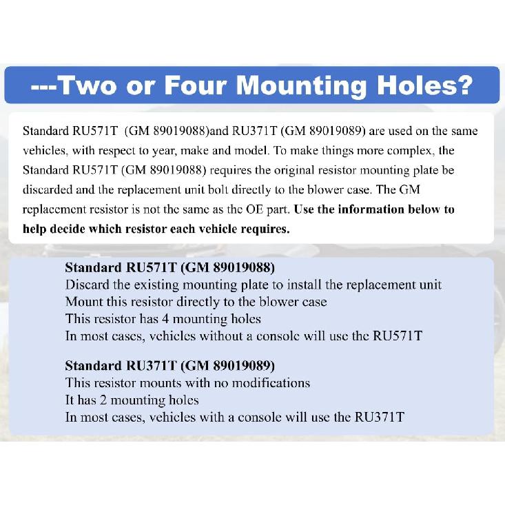 HVAC Blower Motor Resistor Compatible With 1999-2006 Chevy Silverado GMC Sierra 1500 2500 3500 2000-2002 Yukon XL Blower Motor Fan Resistor Replaces#