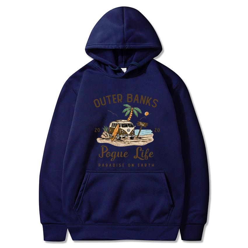 Outer Banks Pogue Life Graphic Hoody - Winter-Spring Hooded Casual Hooded Jacket for Men and Women