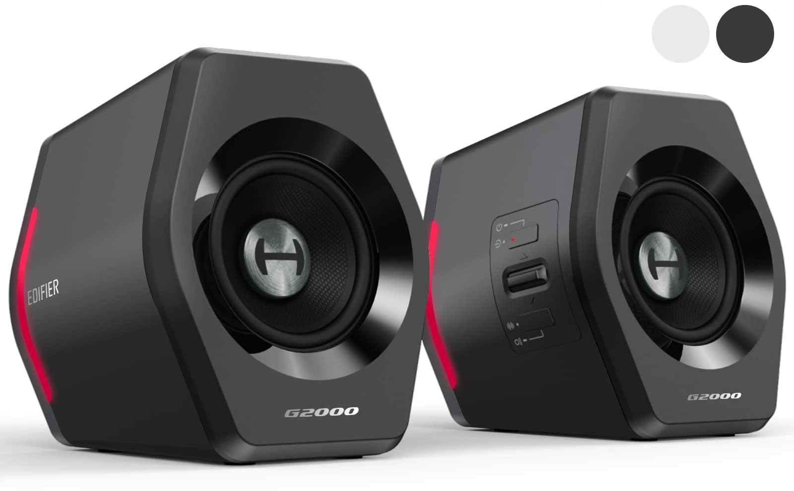 

Edifier 32W G2000 RGB PC Gaming Speakers Sound Compatible with PS5 and other game consoles Advanced Active Design Speakers Wired Wireless Connectivity чорний