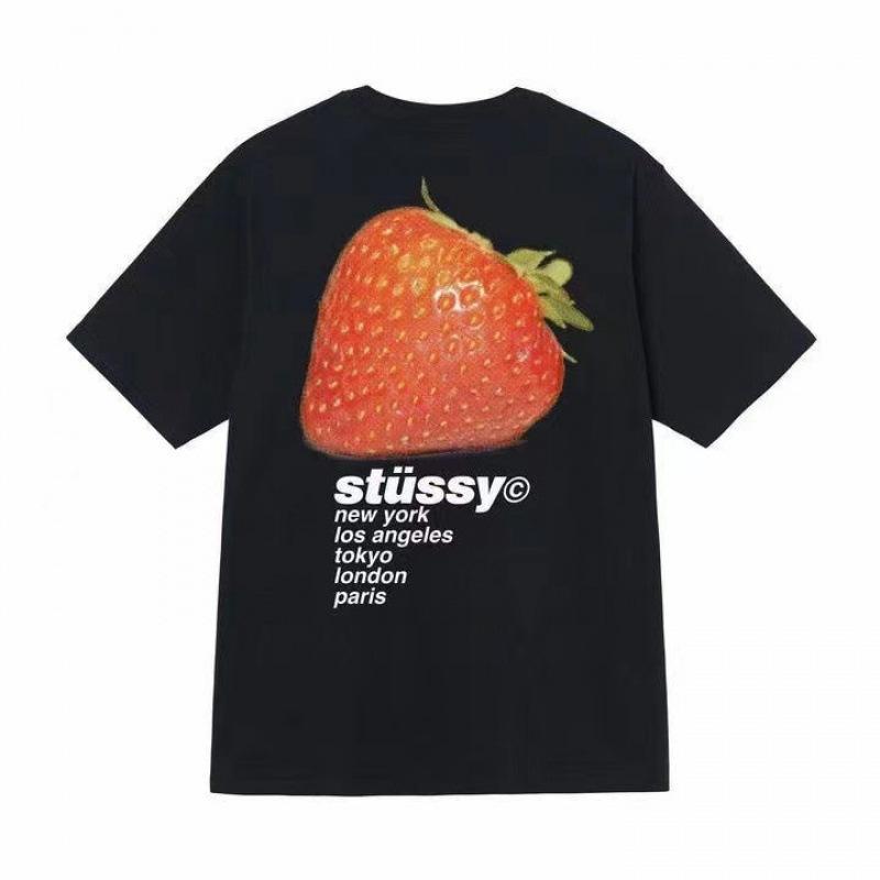 Grenzüberschreitende europäische und amerikanische Trendmarken, eine Vielzahl bedruckter Herren- und Damen-Kurzarm-T-Shirts, 220 Gramm lockere Streetwear-T-Shirts