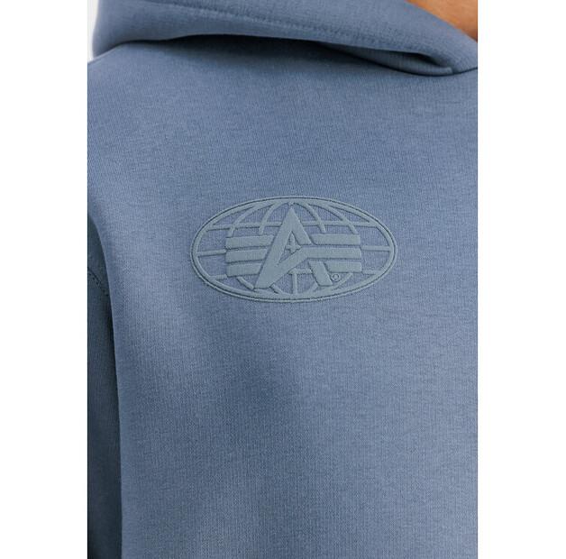 Худи Alpha Industries World Logo Backprint Hoodie