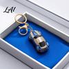 Decorative Metal Key Ring Sports Car Keychain with Sparkling Rhinestones Durable Zinc Alloy Cute Backpack Charm Stylish Pendant Compact for