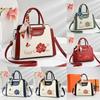 Artful Chinese Style Embroidered Pu Crossbody Bag For Daily Use Gift For Mom