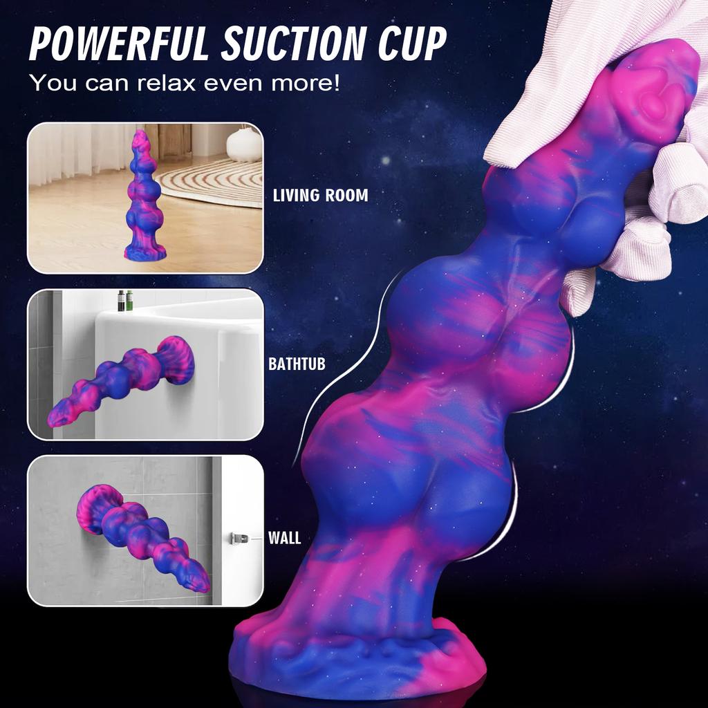 Dierlijke Vorm Hond Knoop Dildo - Realistische Siliconen Anale Stretcher voor Mannen & Vrouwen, BDSM Seksspeeltje met Zuignap
