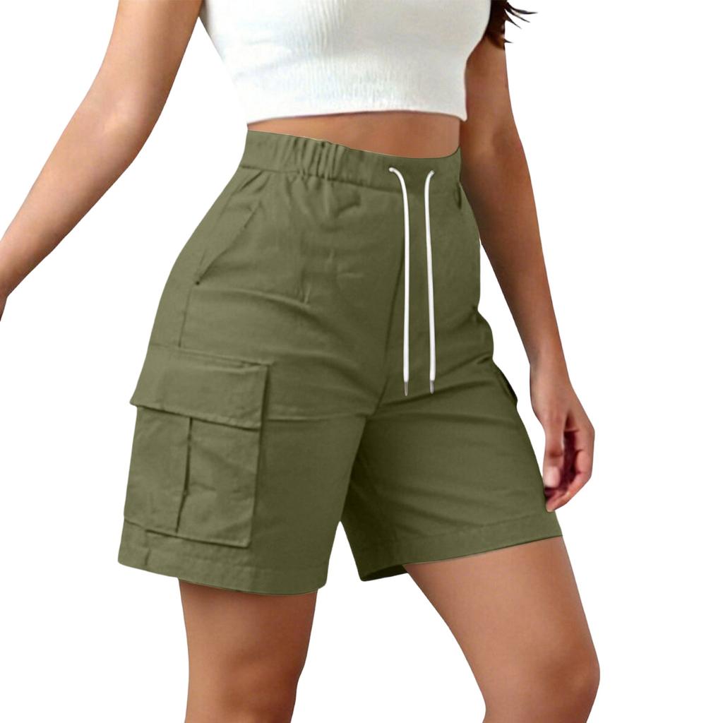 Women's Fashion Drawstring Casual Pocket Sports Shorts