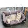 Dog's and Cat's Nest Warm Winter Pet Bed Large Dog Sofa Cushion Pet Supplies Warm Sleeping Bag Long Plush Soft Pet Bed Calm Bed