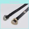 Retro Design Heart Shaped Metal Decorative Buckle Women Casual Belt For Casual And Party Wear