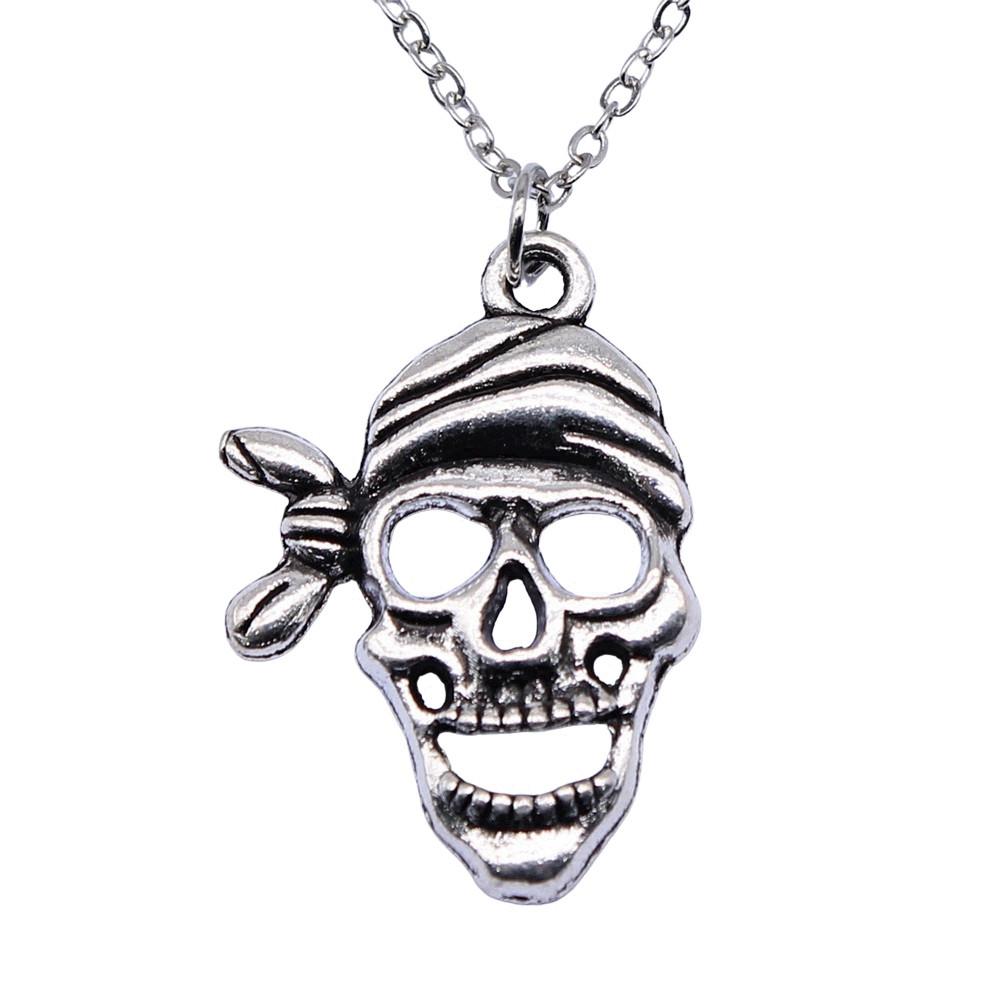 Mask Pendant Necklace Theater Halloween Day Jewelry 40cm Short Chain