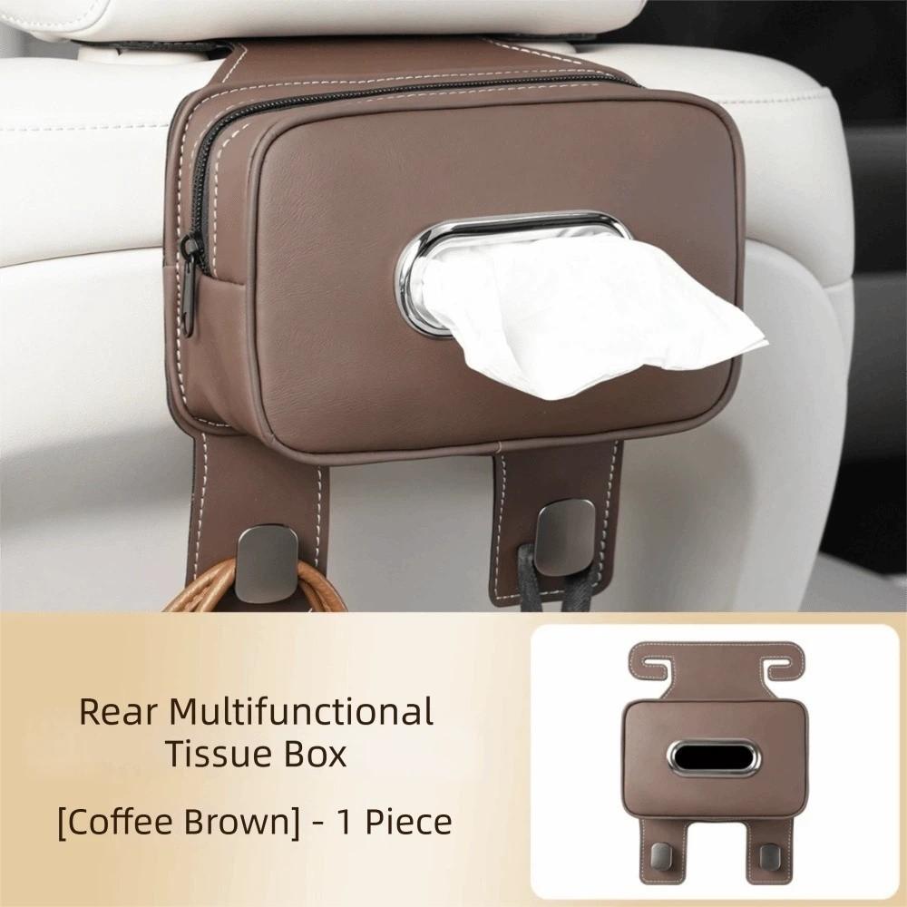 Waterproof Car Tissue Box Easy Install Tissue Holder Car Accessories Storage Box  Seat Back