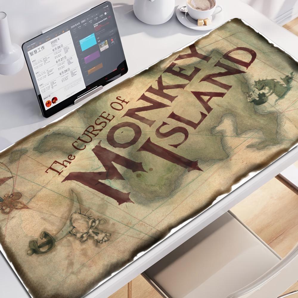 Gaming Mouse Pad Monkey Island Xxl Keyboard Gamer Cabinet Mat Mats Accessories Anime Pc Cabinets Mause Computer Desks Games Desk