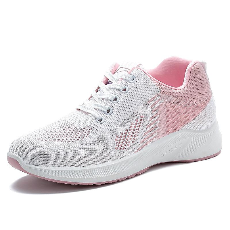 Women's Breathable Flyknit Mesh Sneakers: Trendy and Lightweight Summer Sports Shoes