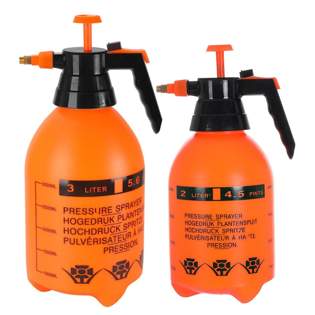 Water Sprayer 2/3L Hand Pressure Water Sprayer Adjustable Portable Garden Sprayer Bottle Plants Sprinkler Car Wash Spray