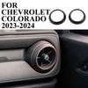 Carbon Fiber Style Central Sides Air Vents Trim Cover For Chevrolet Colorado