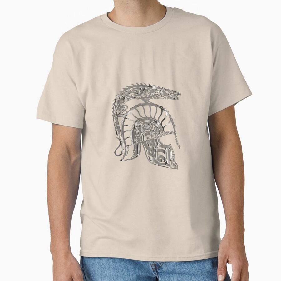 Spartan Warrior Helmet Ancient Greece This Is Sparta T Shirt for Men Large Size Adult Tops S-6XL