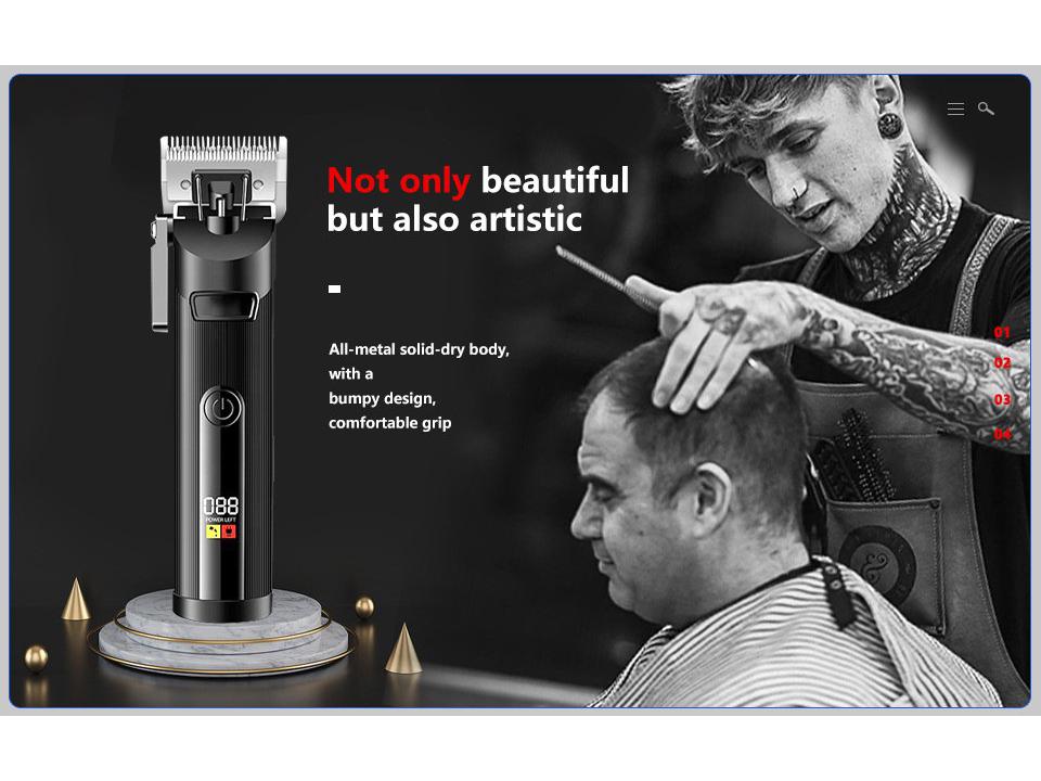 USB Rechargeable LCD Hair Clipper & Electric Razor