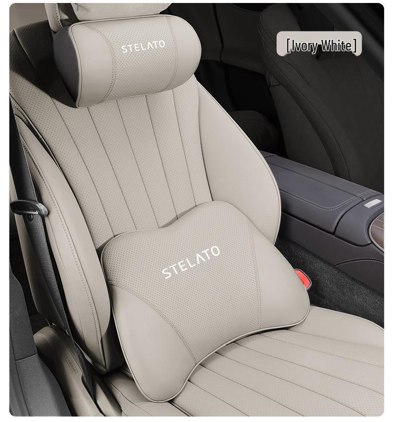 Xiangjie S9 Car All-Season Headrest and Suede Neck & Waist Support Pillow