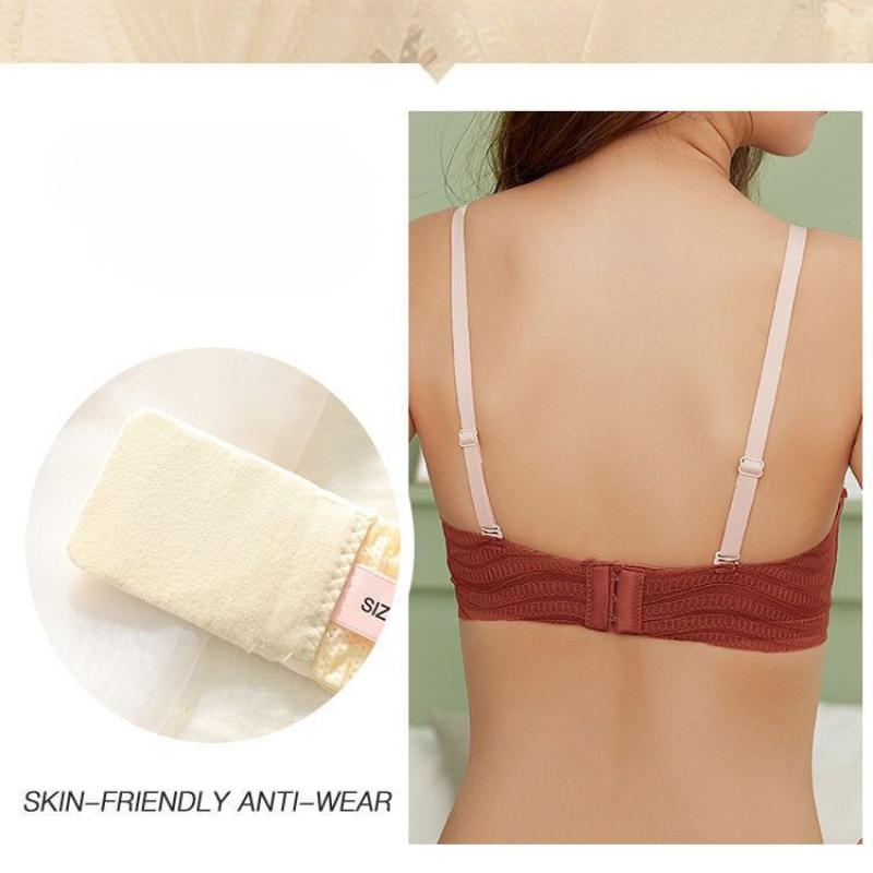 Fashion Sweat Underwear Girls Ruffles Lace Bras Sling Backless Lingerie For Women Sexy Bras