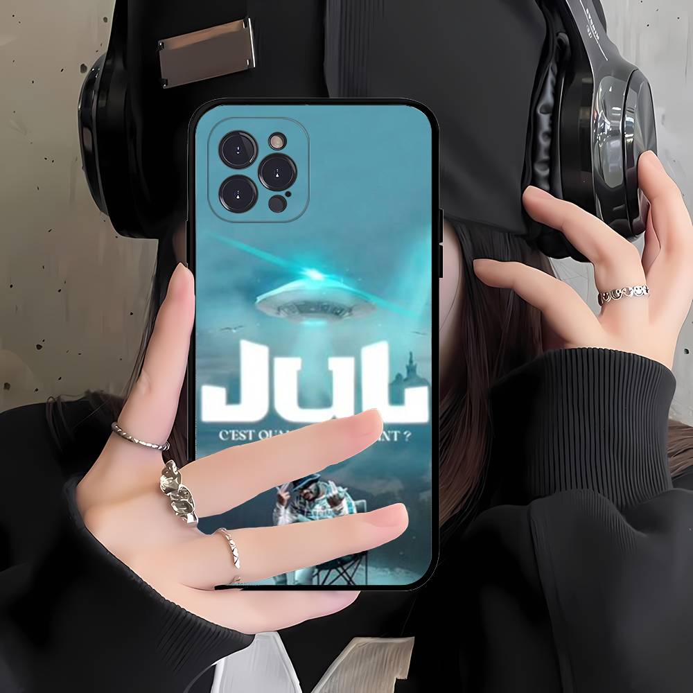 Rapper JuL C'est Pas Des Lol For IPhone 17 16 15 14 13 12 11 Pro Max Plus Shockproof Black Soft Phone Cover