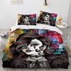 Hot Nightmare Befor Christmas Bedding Set King Size 3D Print Halloween Skull Duvet Cover Luxury Designer Bed Set Pillowcase Home