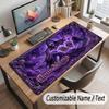 Skull Gothic Theme Customized Mouse Pad Personalized Print Name Text Desk Mat For Home Office Table Decor
