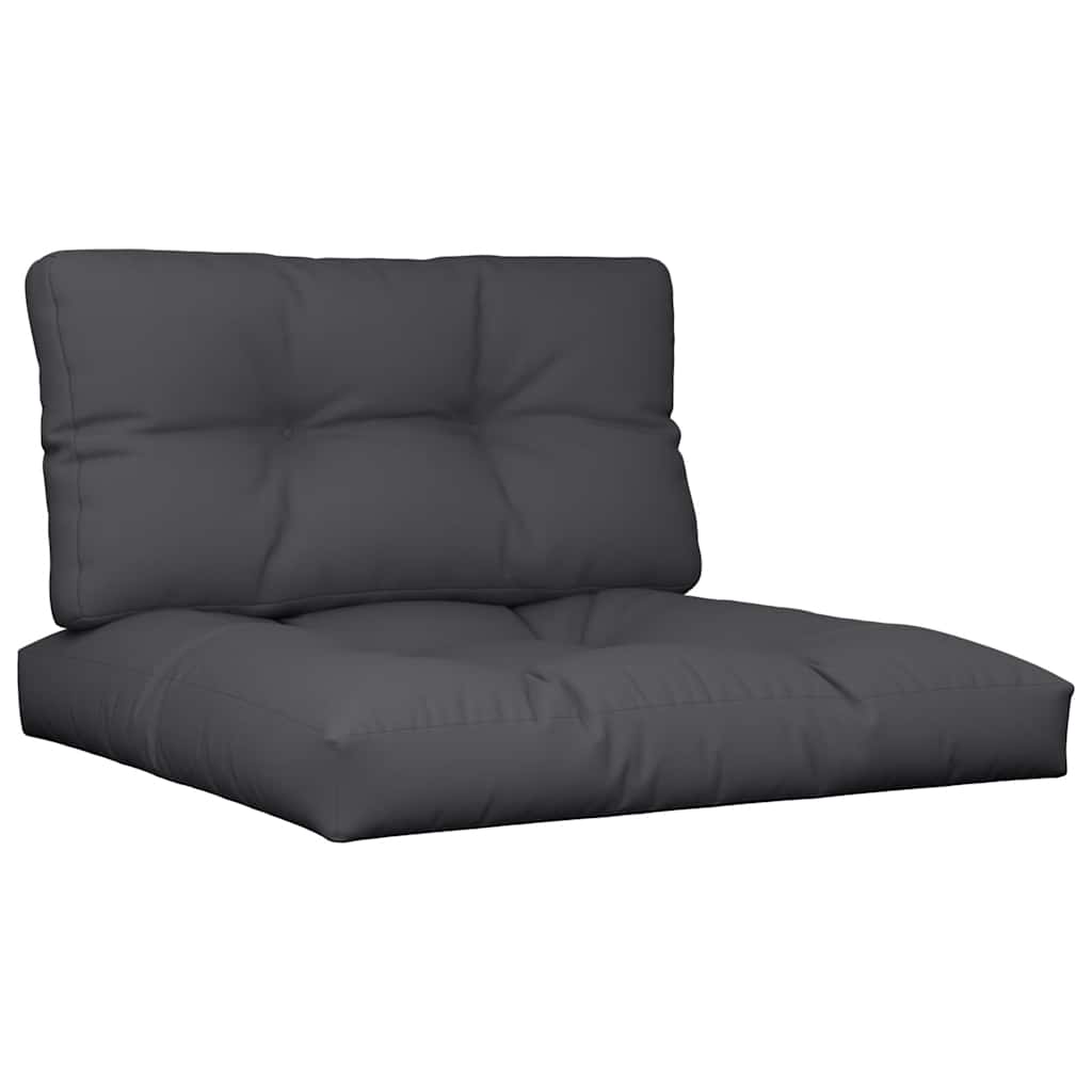 Vidaxl Pallet Sofa Cushions, 2 Pcs, Black, Fabric