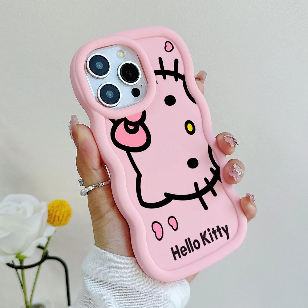 Pink Line Hello Kitty Chain Casing For Huawei Honor 400 Lite Pro 90 Lite X9A X9B X8A X8C X8B X8 X7A X7B X5C 5G INS Sanrio Case